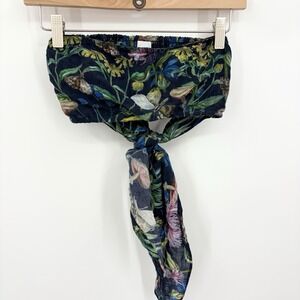 Anthropolgie Tryb Top Small Butterfly Fairy Bandeau Tie Resort Vacation Festival